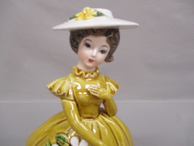 Vintage Relpo #5929 Southern Belle Lady Planter 9.5" - 2