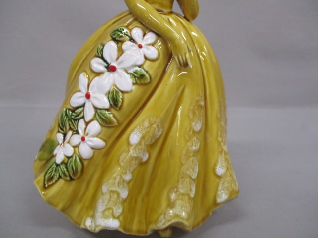 Vintage Relpo #5929 Southern Belle Lady Planter 9.5" - 3