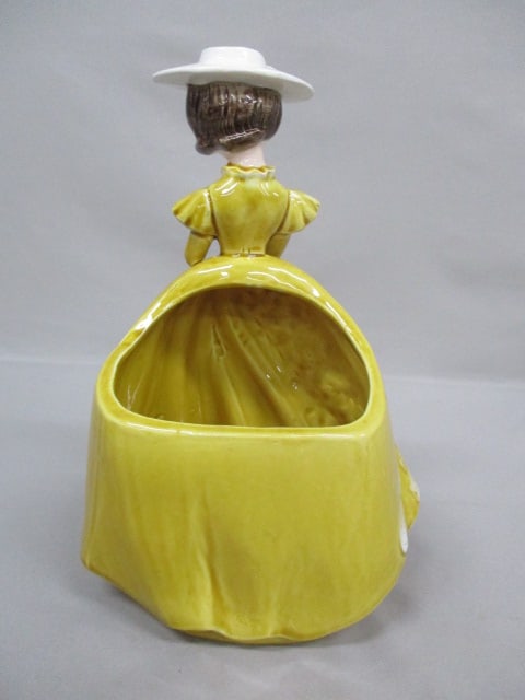 Vintage Relpo #5929 Southern Belle Lady Planter 9.5" - 4
