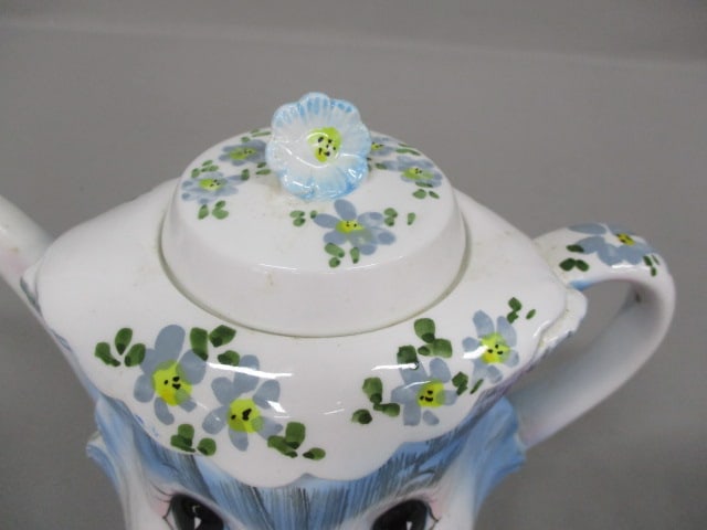 1950's Lefton #1516 "Miss Priss" 4 Cup Teapot 6" - 2