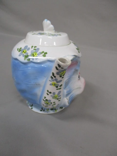 1950's Lefton #1516 "Miss Priss" 4 Cup Teapot 6" - 5