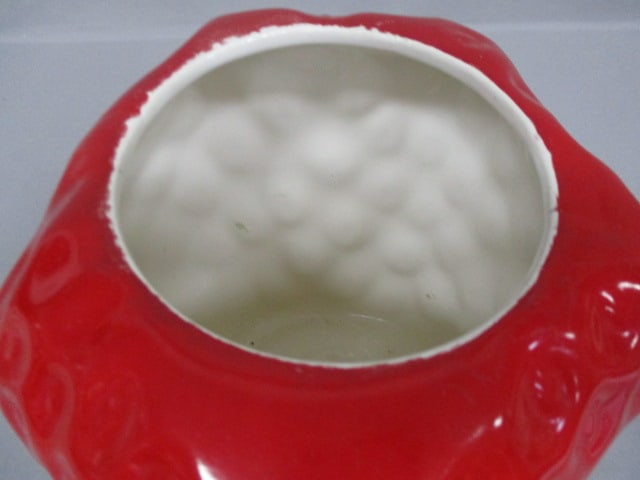 Vintage Red Strawberry Cookie Jar 10" - 2