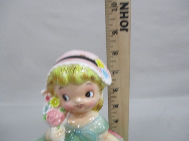 Ucagco Ceramic Girl Biscuit/Candy Jar 7.5" x 8" - 6