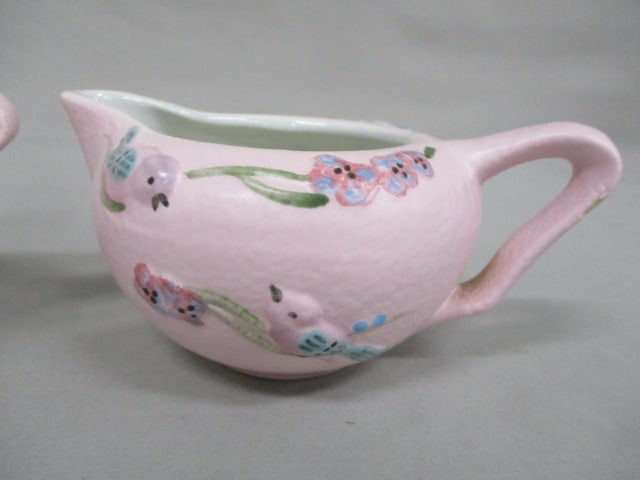 1957 Hull Pottery 3pc Tea Set in "Serenade" Pattern - 12