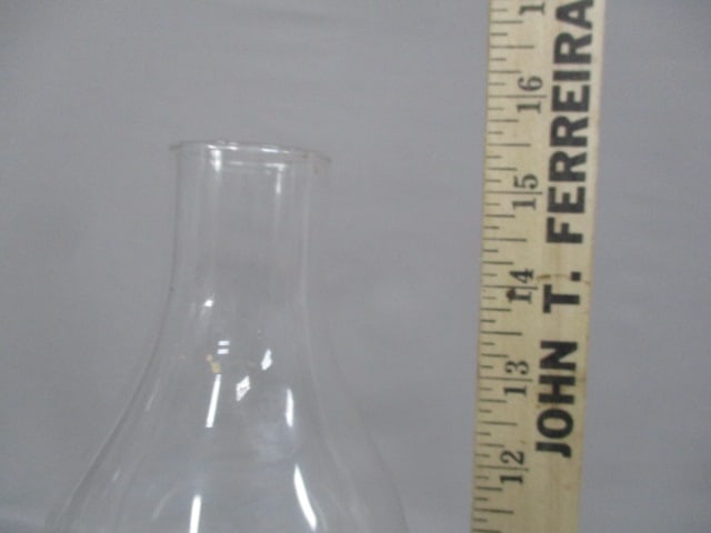 Antique Milk Glass Oil Lamp 15.5" - 4