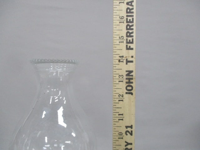 Antique Milk Glass Oil Lamp 14" - 5