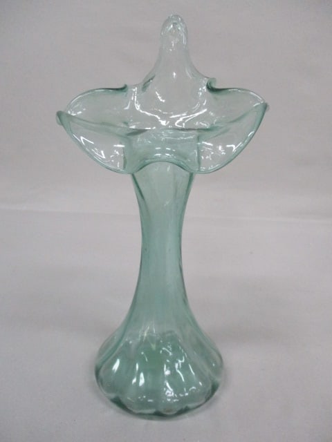 Fenton Sea Mist Green Jack In The Pulpit Vase 5.5" x 11.5": .