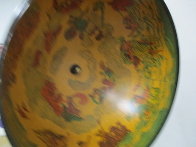 Vintage Italian Tabletop World Globe Dry Bar 16.5" x 21" - 5