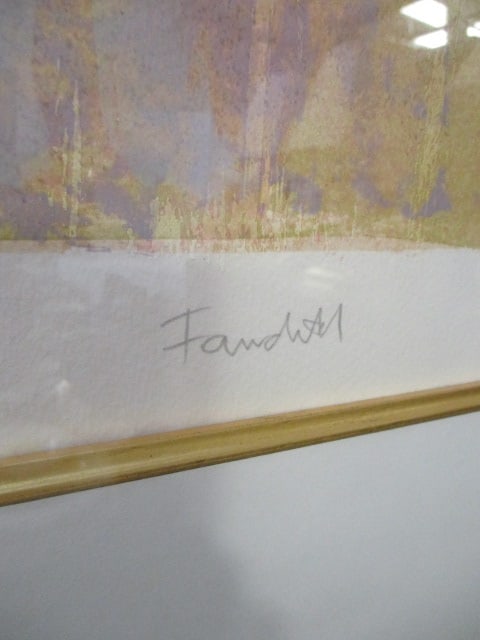 Penciled Roy Fairchild-Woodard "Music Room" Artist Proof Serigraph - 5