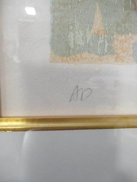 Penciled Roy Fairchild-Woodard "Music Room" Artist Proof Serigraph - 6