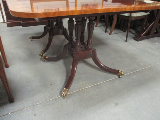 Baker Furniture Double Pedestal Dining Table with Three Leaves - 3