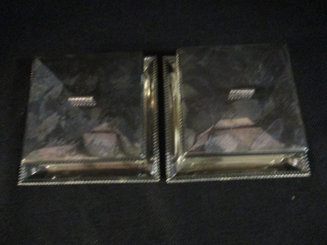 Pair of Keyeda Crystal Candy/Vanity Box with Sterling Silver Underplate and Lids - 2