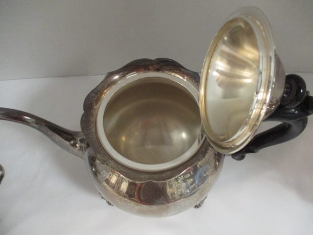 Vintage Sterling Silver 3 Piece Tea Set with Lion Head Feet - 7