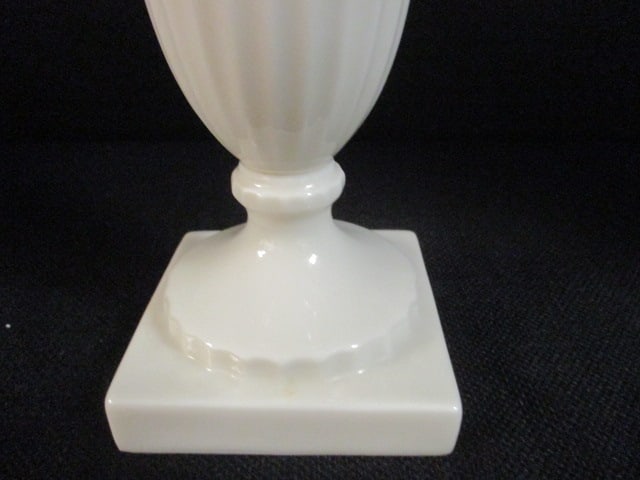 Lenox Porcelain Reeded Trumpet Vase - 3