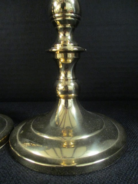 Pair of Baldwin Brass Candle Sticks - 2