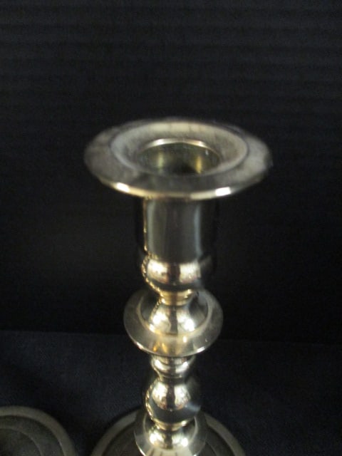 Pair of Baldwin Brass Candle Sticks - 3