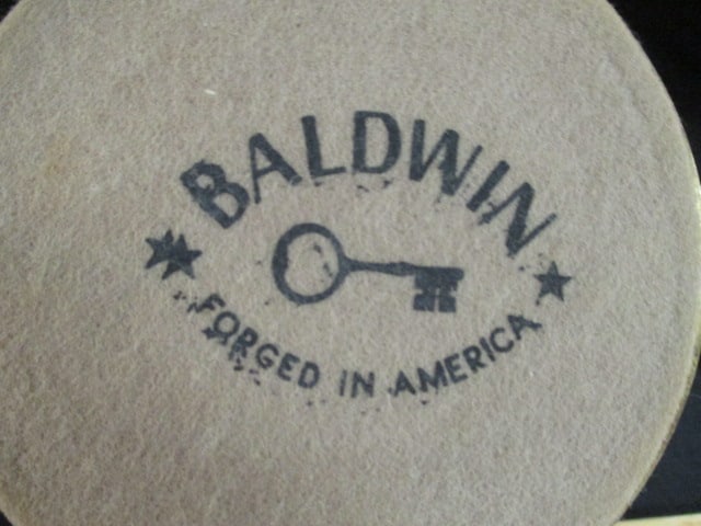 Pair of Baldwin Brass Candle Sticks - 4