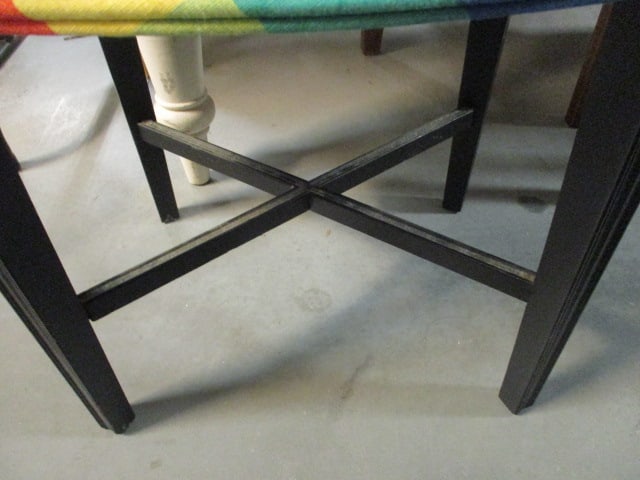 Custom Covered Insect Motif Bench Stool - 3