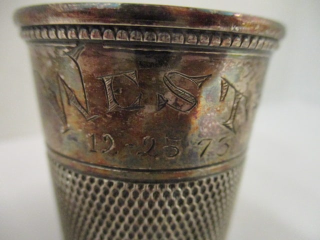 Sterling Silver Thimble Form Shot Cup - 3