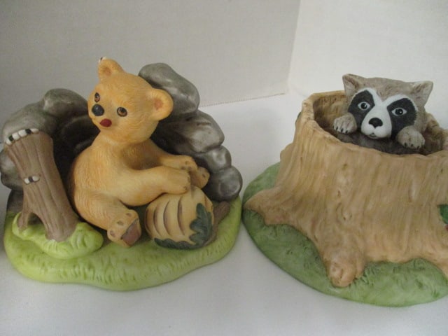 Six 1984 Franklin Porcelain "Woodland Surprises" by Jacqueline B. Smith Figurines - 4