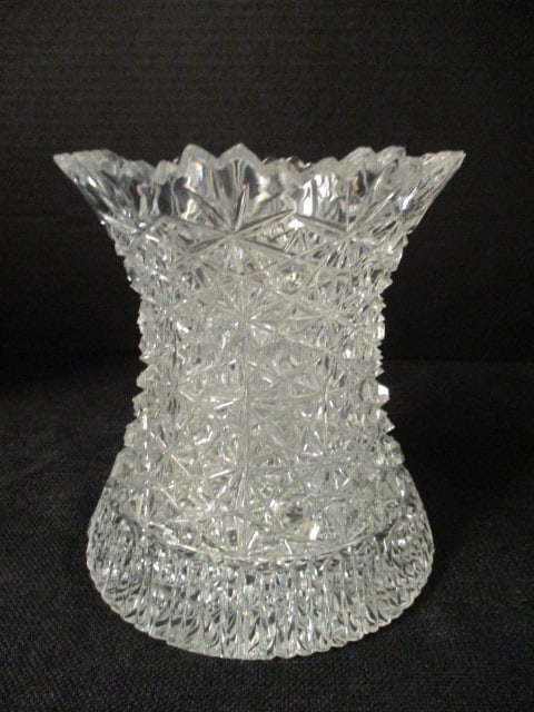 Signed Cut Brillant Glass Vase (1 of 6)