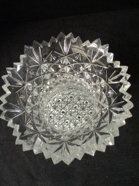 Signed Cut Brillant Glass Vase - 2