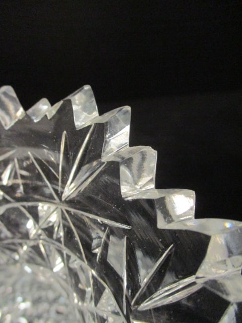 Signed Cut Brillant Glass Vase - 3