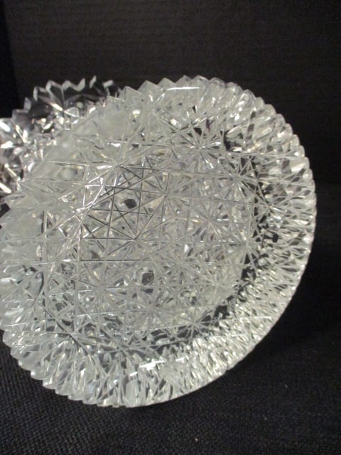 Signed Cut Brillant Glass Vase - 4