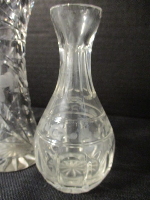 Three Small Crystal Vases-Wedgwood, Hale's, etc. - 2