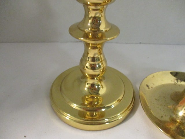 Three Baldwin Brass Candle Holders - 5
