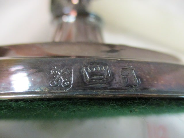 Pair of Silverplated Harp Candelabras - 6