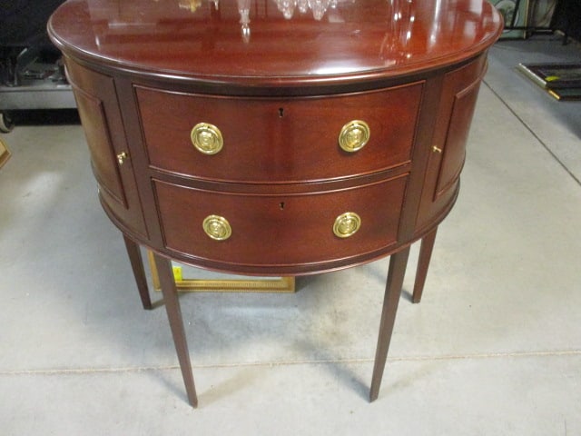 Baker Furniture Historic Charleston Reproductions Mahogany 1925 Half-Round Commode (1 of 5)