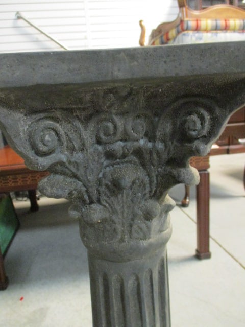 Pair of Plaster Ionic Column Pedestal Stands - 3