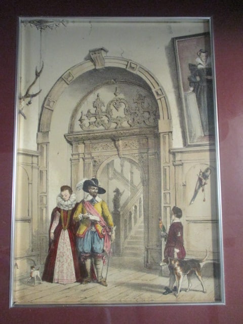Two Framed and Matted Hand Colored Lithographs - 6