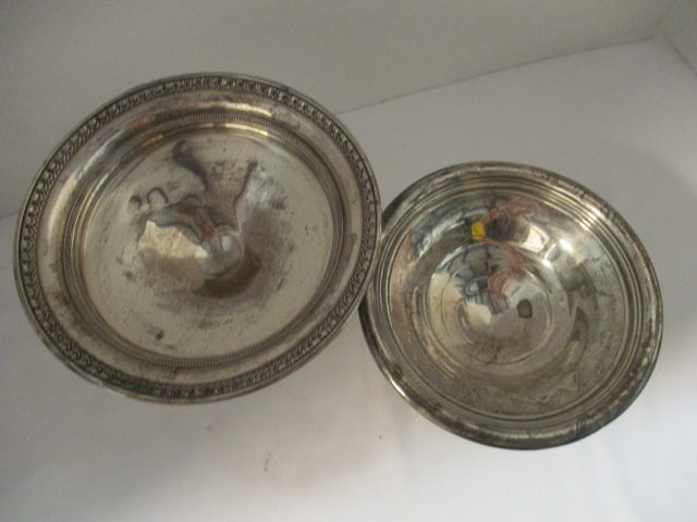 1960's Frank M. Whiting Weighted Sterling Silver Bonbon Dish and Weighted Sterling - 2