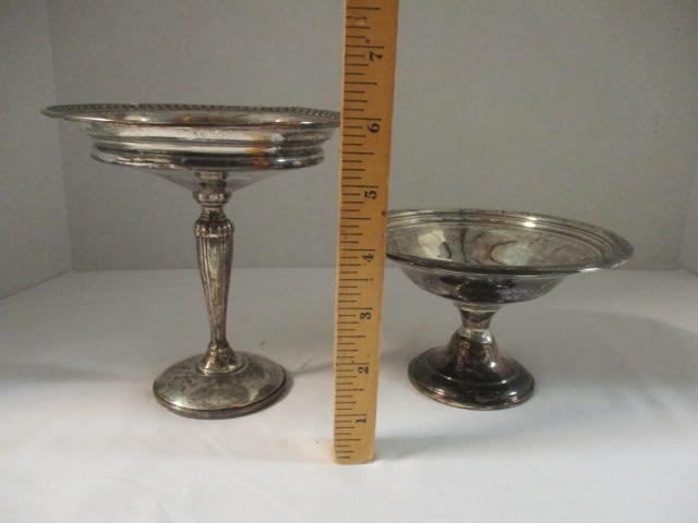 1960's Frank M. Whiting Weighted Sterling Silver Bonbon Dish and Weighted Sterling - 7