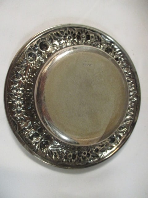 S. Kirk & Son Sterling Silver Floral Relief Design Tidbit Dish - 3