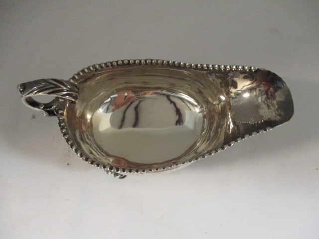 Vintage English Sterling Silver Creamer with Impressed Stag Deer Motif - 2