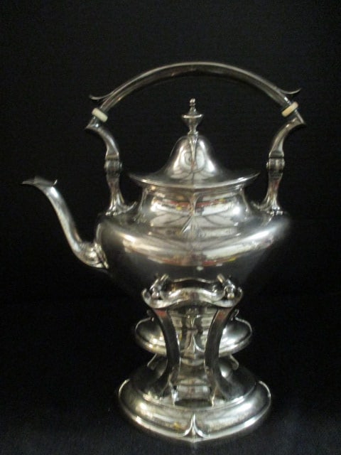 Vintage Durgin "Chatham" Sterling Silver Hollowware Kettle, Stand and Burner (1 of 5)