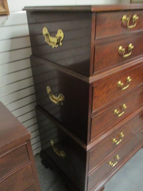 Baker Furniture Historic Charleston Reproductions Flame Mahogany Chest on Chest - 2