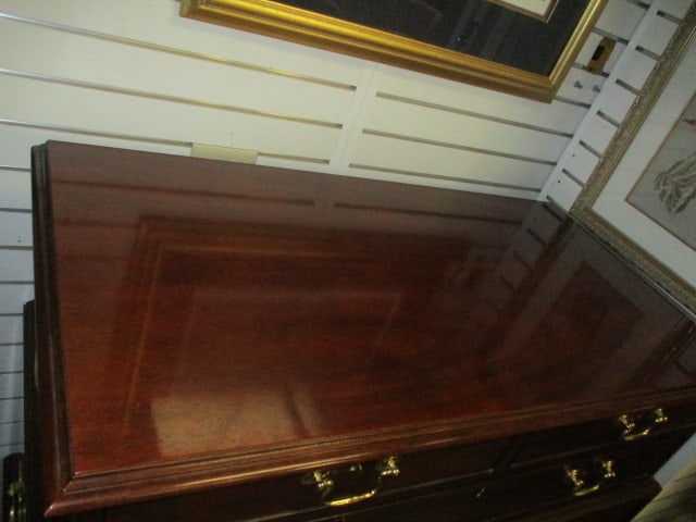 Baker Furniture Historic Charleston Reproductions Flame Mahogany Chest on Chest - 3