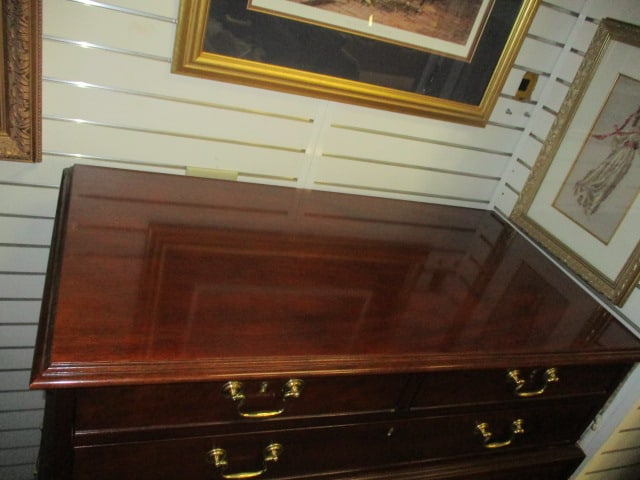 Baker Furniture Historic Charleston Reproductions Flame Mahogany Chest on Chest - 4