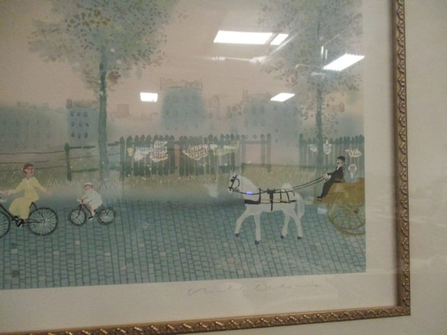 Pencil Signed Michel Delacroix "Quand La Belle Saison Est Revenue" Limited Edition Lithograph - 3