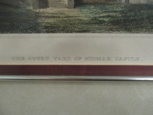 Four Framed and Matted "English Castle" Lithographs of Original Etchings - 8