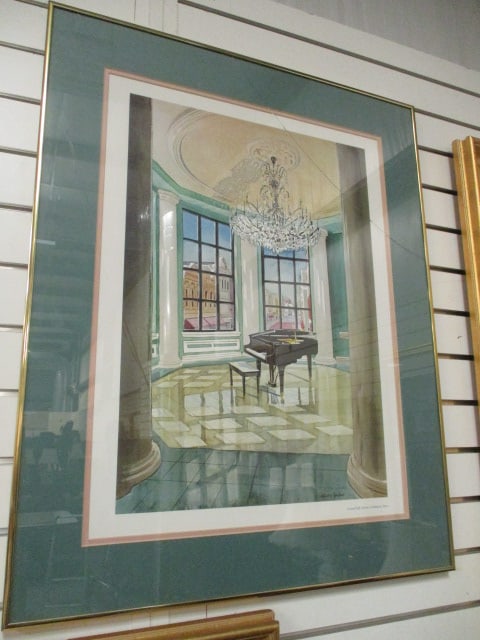 Pencil Signed Steven Jordan "Grand Hall Gazebo, Charleston Place" Lithograph (1 of 6)