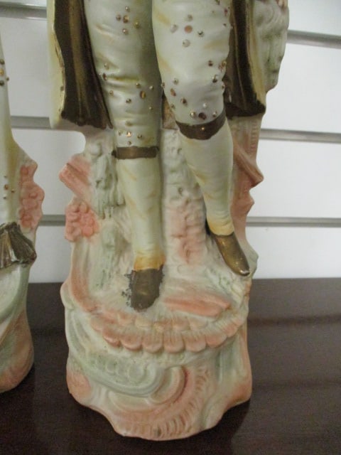 Victorian Bisque Ware Porcelain Figures - 2