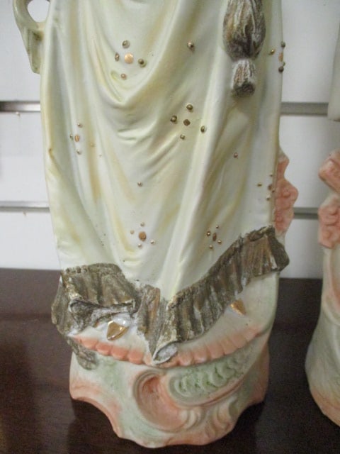 Victorian Bisque Ware Porcelain Figures - 4