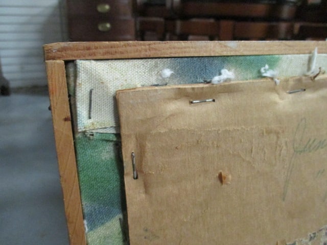 1974 June F. Johnson "View from the Woods" Original Acrylic Spray Paint Canvas Artwork - 9