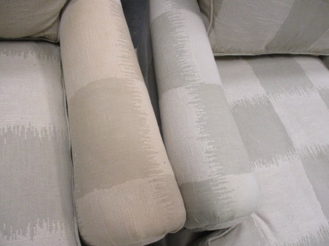 Pair of Townhouse Galleries Upholstered Armchairs and Matching Storage Ottoman - 4