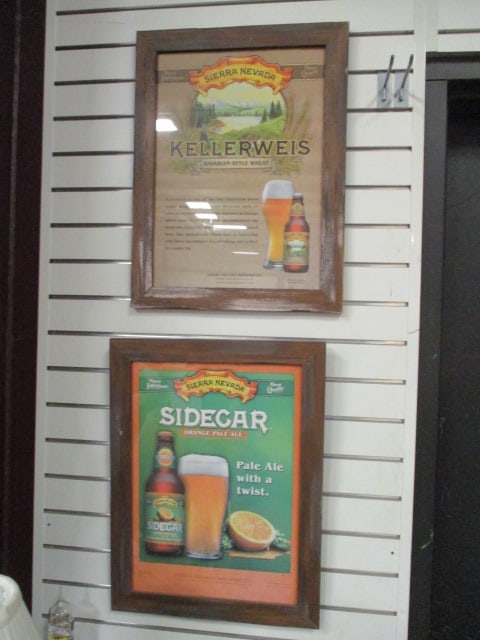 Two Wood Framed "Sierra Nevada Brewing Co." Advertisements (1 of 5)